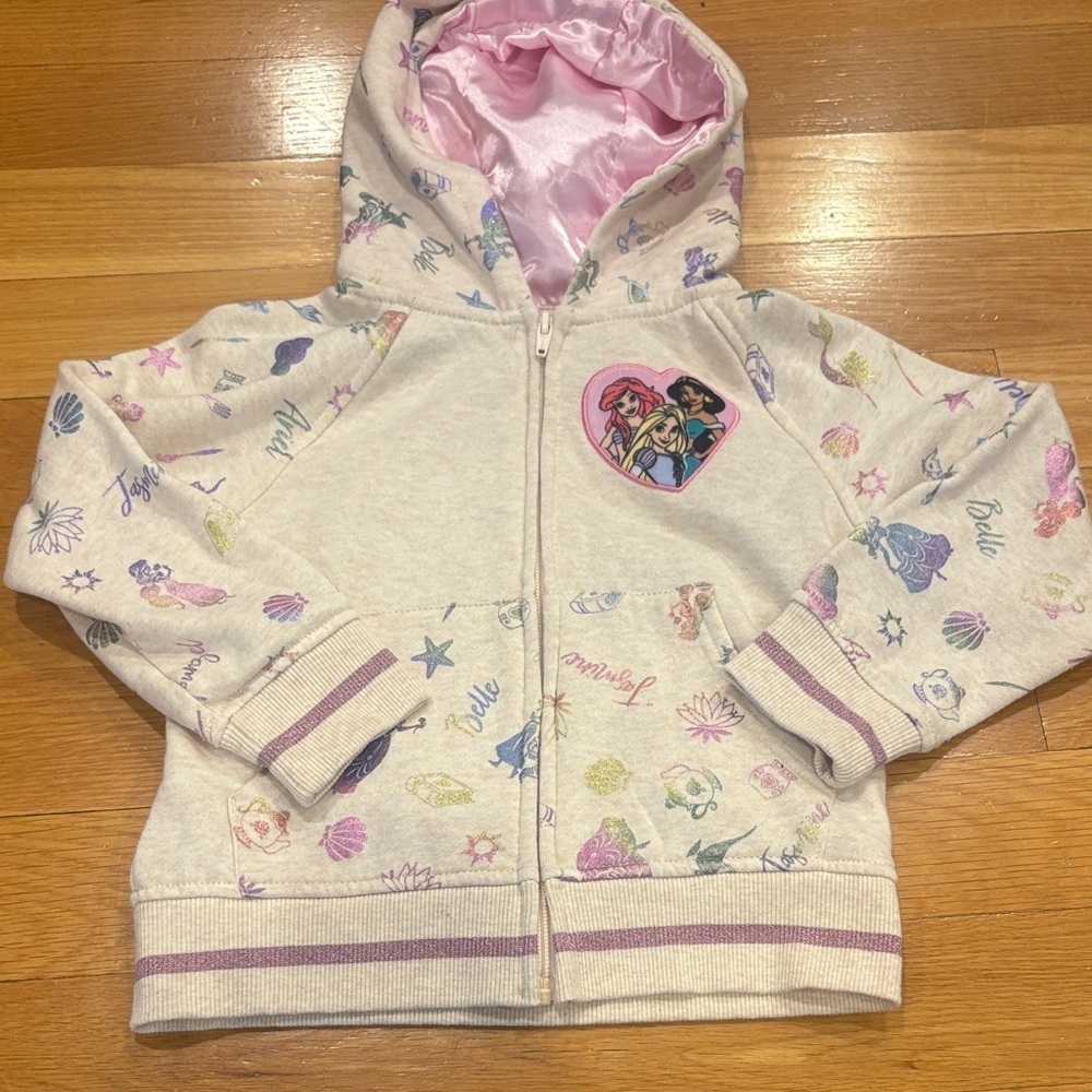 Kids Graphic Hoodie with Pink Accents - Picture 1 of 4